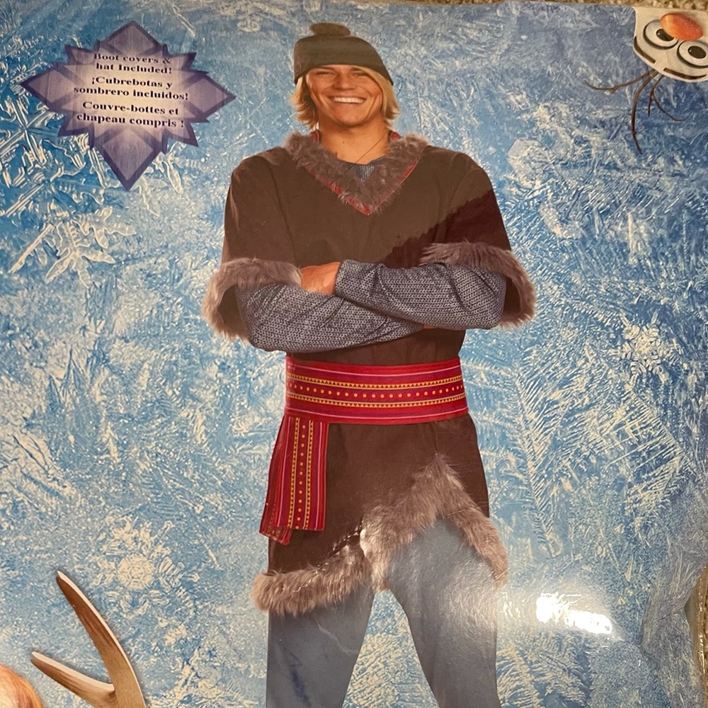 Frozen Kristoff Deluxe Adult Costume - XL - worn once